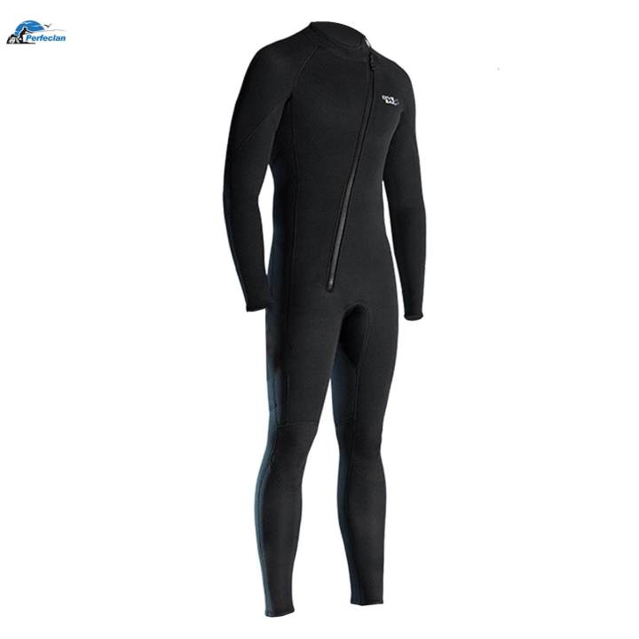Diving%20Wetsuit%20Waterproof%20Zipper%20Swimming%20Costume%20Piece%20Body%20Swim%20suits%20for%20Boating%20XXXL%20Male%20Black%20-%20Image%203