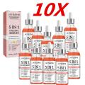 10X Face Serum 5 In 1 Moisturizing Whitening Anti Wrinkle Aging Vitamin C Hyaluronic Acid Facial Serum Shrink Pores Skin Care.