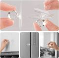 5 Pis Plastic Diamond Crystal Shaped Strong Sticker Sticky Heavy Duty Wall Hooks Transparent Self Adhesive Bathroom kitchen door wall hook and Trend.