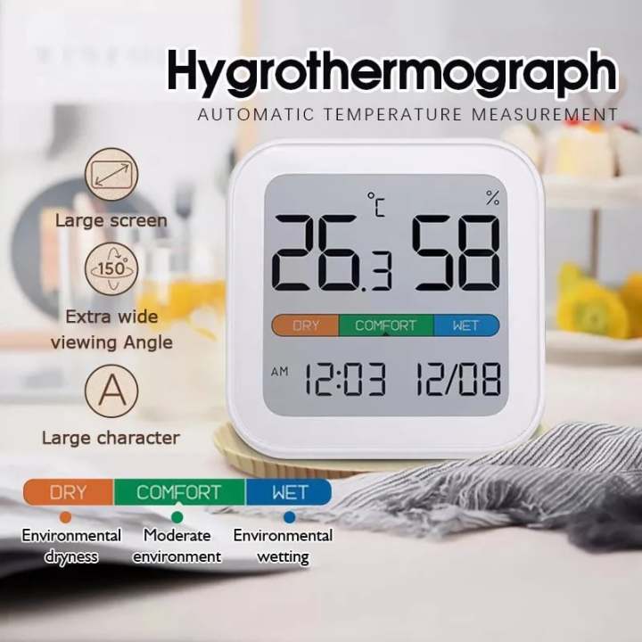Xiaomi%20MiiW%20Comfort%20Temperarure%20And%20Humidity%20Clock%20S210%20-%20White%20-%20Image%203
