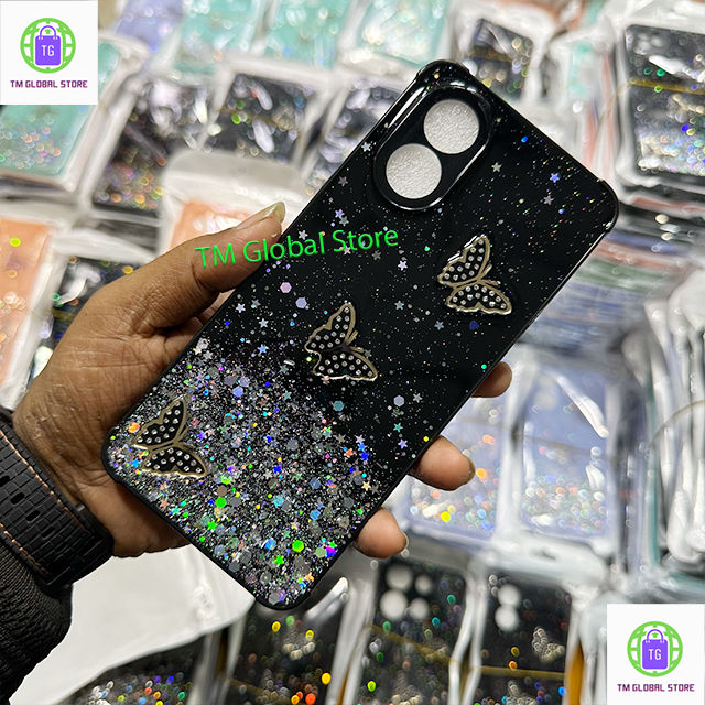 For Oppo A18 Oppo A38 Phone Case Butterfly 3D Cute