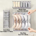Household Underwear Bra Socks Storage Net Box Multi Lattice Separation Storage.