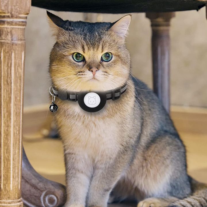 2Pack%20Cat%20Collar,%20for%20Air%20Tag%20Cat%20Collars%20with%20Safety%20Buckle%20and%20Removable%20Bell%20for%20Apple%20Airtag%20Small%20Pet%20Collar%20Black%20-%20Image%206