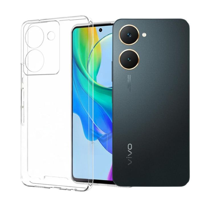 Vivo Y28e Premium Silicone Case Crystal Clear Soft TPU Ultra-Thin Transparent Flexible Protective Mobile Phone Back Cover