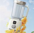 Rechargeable Electric Portable Juicer Fresh Fruit Mixer 10 Blades 600ML Multifunctional Juicer Ice Crusher Smoothie Blender Home Kitchen Tool. 