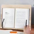 Portable Book Stand Organizer, Durable Bookstand ,Adjustable Wood, Book Holder for Recipes Office Textbooks Kitchen Cookbooks , 28cmx20cm. 