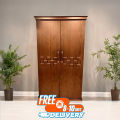 2 Shutter A-125 Wood Almirah - Chocolate Canadian Oak vinier.