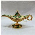 Aladin Lamp / Prodip Showpiece Magic Lamp/ Classic Metal Carved Aladdin Lamp Light Wishing Tea Oil Pot and jewelry box. 