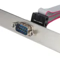 Serial Port Adapter Baffle, Motherboard Header Serial Port Header for Adding A 9-pin COM Port. 