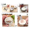 Dumplings Maker 8 PCs,Empanada Press Mold and Cutter,Pie Ravioli Dough Pastry Wrappers Skin Manual Stuffing Spoon. 