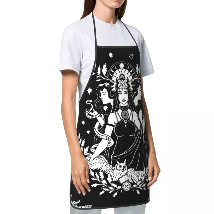 Hekate%20Triple%20Goddess%20Apron%20Women%20Men%20Unisex%20Bib%20Goth%20Occult%20Halloween%20Witch%20Cooking%20Kitchen%20Tablier%20Cuisine%20Chef%20Painting%20-%20Image%202