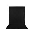 Background 8x12ft Non-Woven Fabric Solid Color Black Screen Photo Backdrop Studio Photography.