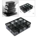 Box Organizer Container Multi-grids Hardware Box Storage for Screws Nuts and Bolts.