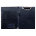 2Pcs A5 Document Bag File Folder Clipboard Business Office Financial School Supplies - Black & Blue.