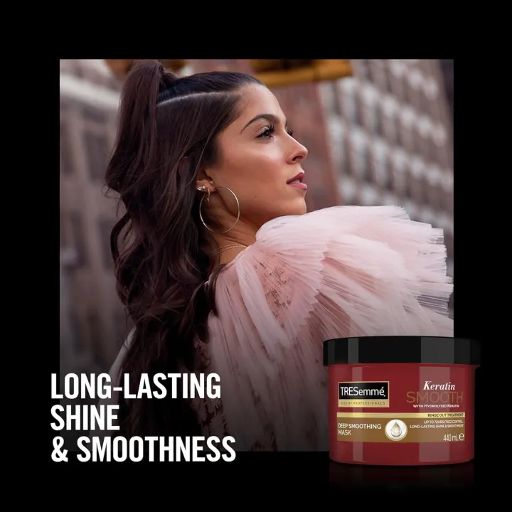 TRESemme%20Keratin%20Smooth%20Deep%20Smoothing%20Mask%20440ml%20Rinse-out%20Hair%20Treatment%20with%20Hydrolysed%20Keratin%20for%20soft,%20shiny,%20frizz-free%20Hair%20-%20Image%205