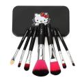 Hello Kitty Mini Makeup Grooming Brush Set set 7 in 1 - Makeup Combo Set - Makeup Brush Set.