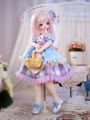 1/4 BJD Loli Doll 40cm Two-dimensional anime Girl Doll Toys With Full Outfits Clothes Wig Shoes Makeup Children Christmas Gift.