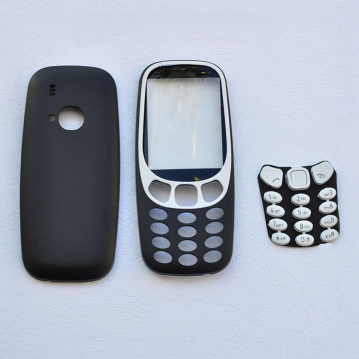 Nokia 3310 Front and Back Housing Case with Keypad Durable Replacement Cover
