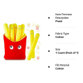 Food Pillows, Cute French Fry Plush Toy Stuffed Removable Plush French Fries Funny, -Simulation Pillow Durable Easy to Use. 