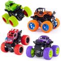 Monster Truck Friction Powered Cars Toys, 360 Degree Stunt 4wd Cars Push Go Truck for Toddlers Kids Gift Car Toy. 