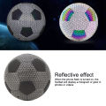 Holographic Reflective Football Wear Resistant Standard Size Luminous Glowing Football PU Reflective Effect for Night Training. 