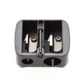 1Pc Black 2 Holes Precision Cosmetic Pencil Sharpener For Eyebrow Lip Liner Eyeliner Pencil School Office Supply Gift Simple.