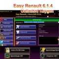 Easy Renault 6.1.4 Software for Renault ECU Programmer Clear Crash Airbag Card Keys UCH Cleaner WORK with OBDLink Renolink. 