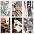 1Meters Spiral Cable Protector Line Organizer Tube Motorcycle Wire Protection Sleeve Flame Retardant Anti-Bite Cover Color. 
