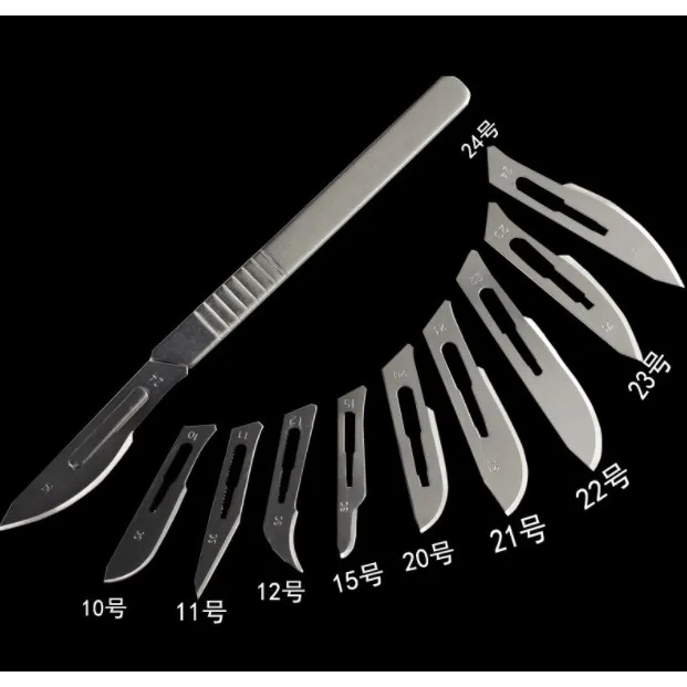 (New)Multipurpoe%20terile%2010Pc%2011%20#/15%20#%20Carbon%20teel%20urgical%20calpel%20Blade%203%20#%20Handle%20-%20Image%202