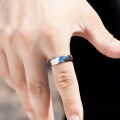 In Stock Hexagon Finished Silver High Polished Tungsten Carbide Rings For Men Carbide Rings Fashion Jewelry Rings. 