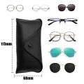PU Leather Glasses Case Cover Sunglasses Glasses Holder Box Eyeglasses Solid Storage Box Light PU Sunglasses Pouch Bag.