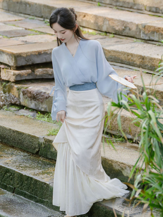 Hanfu%20Super%20Fairy%20Horse-Face%20Skirt%20Suit%20Women's%20Retro%20Style%20Daily%20Han%20Elements%20Improved%20Dress%20-%20Image%202