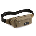 Multifunctional waist bag men's nylon cloth sports running mobile phone belt bag women's work site wear-resistant shoulder bag. 