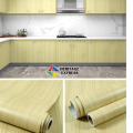 Fantasnight Wood Vinyl Wrap Sticky Back Plastic Roll Dark Brown Self Adhesive wallpaper Wooden Peel and Stick for Furniture Surfaces Walls Countertop DIY.