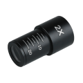 Biological Microscope Eyepiece 2X Barlow Lens for 23.2mm Mount Port Biological Microscope. 