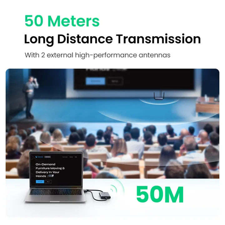UGREEN%20Wireless%20HDMI%20Extender%20Video%20Transmitter%20and%20Receiver%20Kit%205G%2050M%20Transmits%20Display%20HDMI%20Dongle%20Adapter%20for%20TV%20PC%20PS5/4%20Monitor%20Laptop%20HDTV%20Projector%20-%20Image%2010
