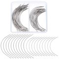 50 Pieces Hand Sewing Needles for Weave Curved Needles for Hair, Wig Making, Carpet.