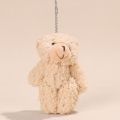 【Shop the Latest Trends】 Bear Plush Doll Bear Scarf Flower Christmas Plush Bear Soft PP Cotton Christmas Bear Doll Cute Cartoon Christmas Bear Plush Pendant Christmas Gift.