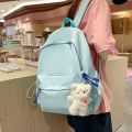 Student School Bag Women's Simple Large Capacity Men's Backpack Japanese Casual Travel Backpack High School College Student School Bag.