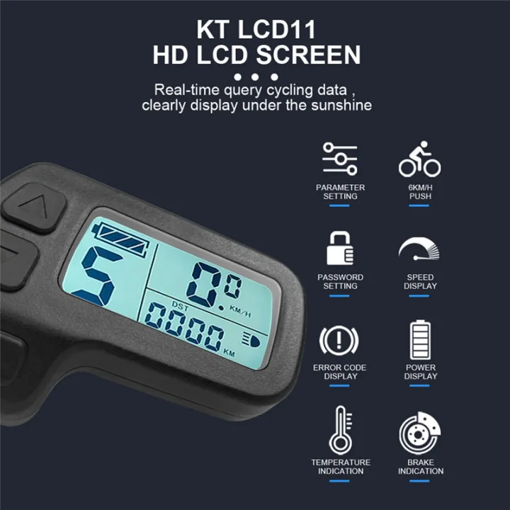 Electric%20Bike%20Display%20LCD%20Instrument/Waterproof%20Connector%20Ebike%20Display%20KT-LCD11%20Mini%20Display%2024V%2036V%2048V%20for%20Kunteng%20Controller%20Ebike%20Panel%20-%20Image%204