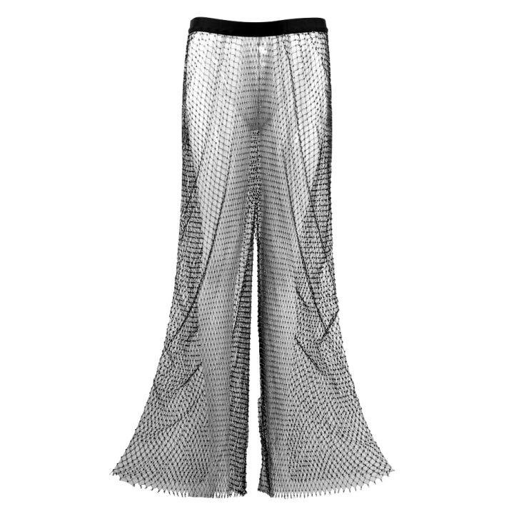 Sparkle%20Diamante%20Fishnet%20Wide%20Leg%20Trousers%20Crystal%20Mesh%20Flare%20Pants%20High%20Waisted%20Rhinestone%20Split%20Hem%20Leggings%20-%20Image%205