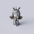 Vintage Unique Peace and War Angel Ak-47 Pendant Necklace for Men Women Fashion Street Punk Hip Hop Statement Jewelry Gift. 