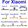 Power Key Volume Side Button Flex Cable For Xiaomi Xiaomi Poco F1 F2 F3 X2 X3 NFC GT Poco M2 M3 Reloaded Pro 5G Replacement. 