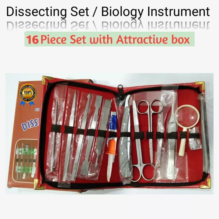 Dissecting Box, Biology Instrument Set (16 Piece) Full Set | Daraz.com.bd