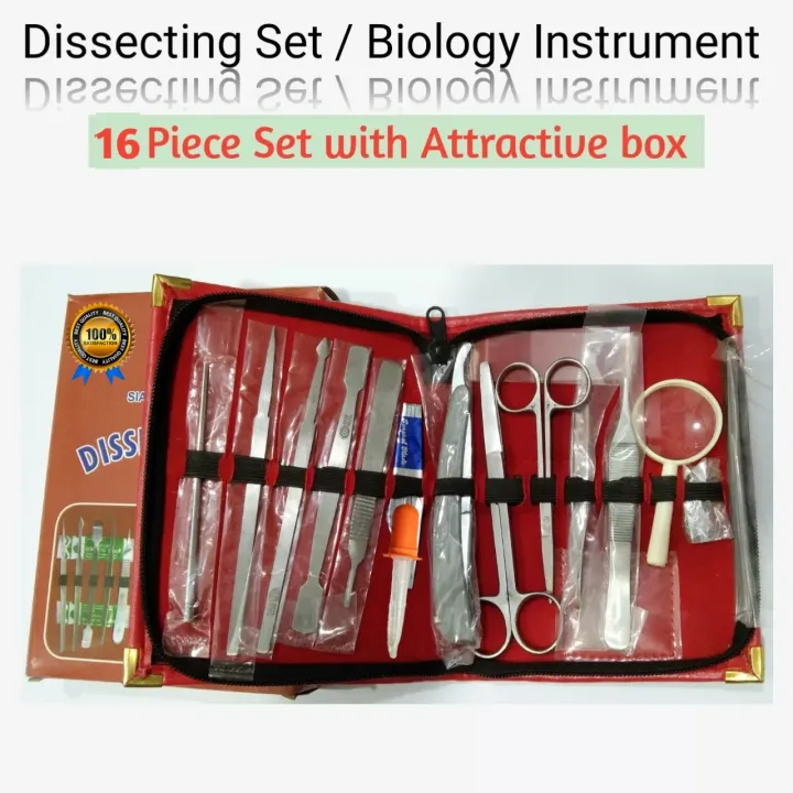 Dissecting Box, Biology Instrument Set (16 Piece) Full Set | Daraz.com.bd