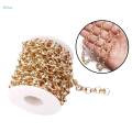 Round Link Chain 8mm Width Aluminum with Spool Roll for Jewelry Making DIY Accessories. 