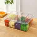 Tea Bag Storage Box Divided Tea Bag Organizer Clear Storage Box With Lid Drawer Storage Holder Desktop Storage Container. 