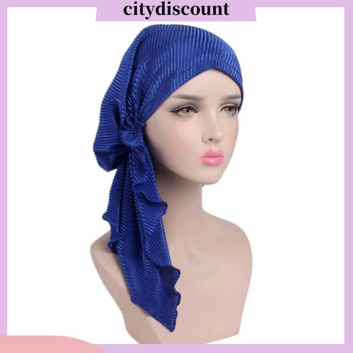 City_Fashion%20Women%20Wrinkle%20Long%20Turban%20Cap%20Head%20Wrap%20Chemo%20Hat%20Beanie%20Muslim%20Hijb%20-%20Image%204