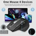Rapoo MT750 Multi-mode Rechargeable Wireless Mouse Ergonomic 3200 DPI Bluetooth Mouse Easy-Switch Up to 4 Devices. 
