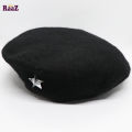 Black Che Guevara Military Metal Star Beret Cap (Free Size).